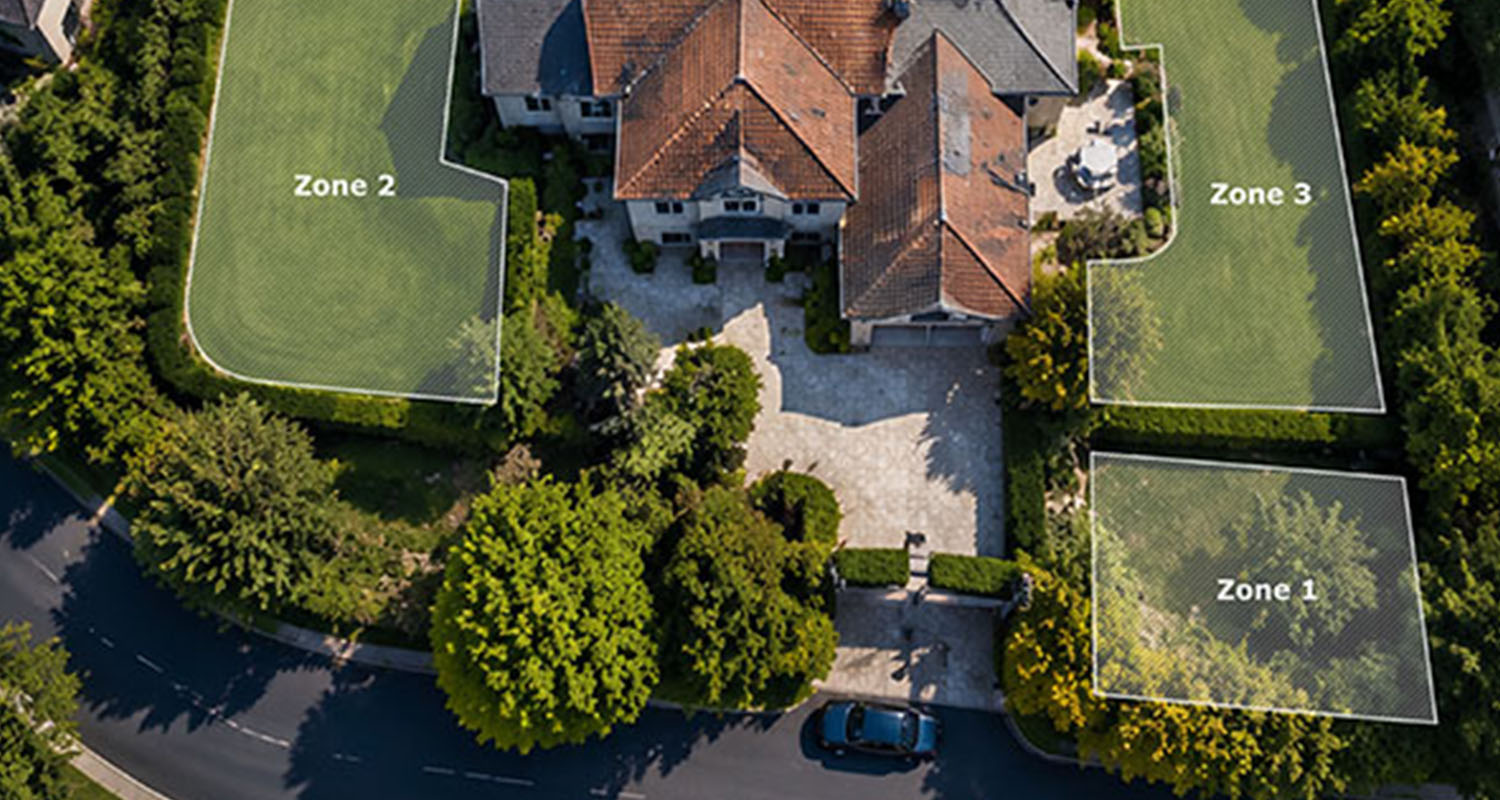 Supported lawn size